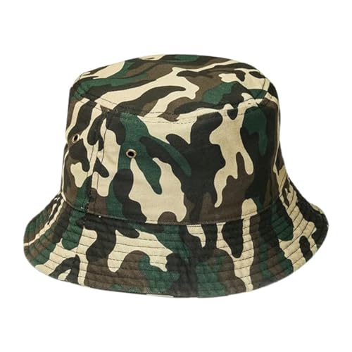 UEIOAVL Women's Bucket Hats, 1 stücke Camouflage Eimer Hut Angeln Hut Einstellbare Visier Outdoor Hut Strand Hut Unisex Urlaub Wandern Camping Einkaufen von UEIOAVL