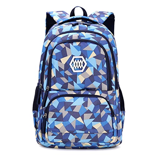 Kinderrucksack, Schulrucksack Mädchen Teenager Schultasche Schulranzen Junge Daypack Große Kapazität Sportrucksack Freizeitrucksack Tasche Kinder Tagesrucksack - Blau von UEK