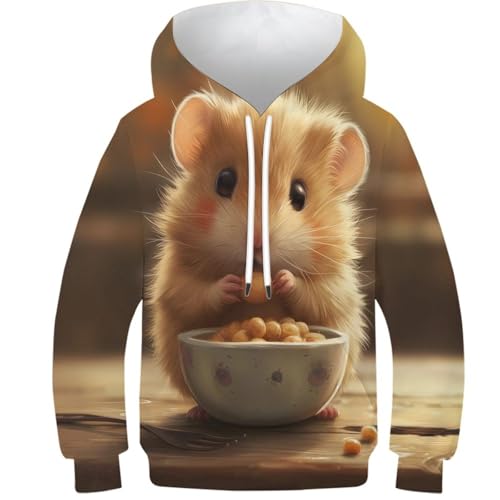 UENDOKRNN Hamster Unisex 3D-Hoodie Hoodie 8-10Y von UENDOKRNN