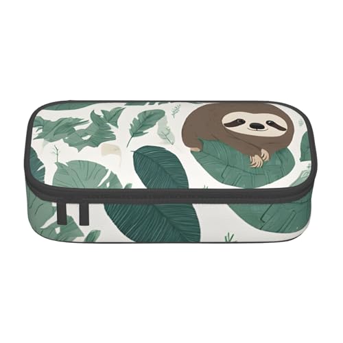 UENFFKDAP Entzückendes Federmäppchen mit großer Kapazität, Schüler-Federmäppchen, Kosmetiktasche mit Reißverschluss, geeignet für Schulen und Büros, Unisex, Schwarz , Einheitsgröße, Kosmetiktasche von UENFFKDAP