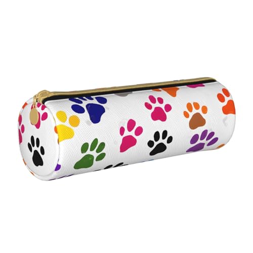UENFFKDAP Federmäppchen mit Hunde-Aufdruck, Leder, Schüler-Federmäppchen, Reißverschluss, Kosmetiktasche, geeignet für Schulen und Büros, Unisex, weiß, Einheitsgröße, Kosmetiktasche UENFFKDAP Federmäppchen mit Hunde-Aufdruck, Leder, Schüler-Federmäppchen, Reißverschluss, Kosmetiktasche, geeignet für Schulen und Büros, Unisex, weiß, Einheitsgröße, Kosmetiktasche von UENFFKDAP