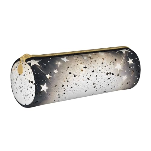 UENFFKDAP Magic Book Leder Federmäppchen Schülermäppchen Reißverschluss Federmäppchen Kosmetiktasche Geeignet für Schulen und Büros Unisex, weiß, Einheitsgröße, Kosmetiktasche von UENFFKDAP