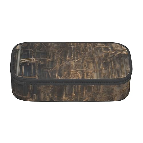 UENFFKDAP Mechanical Pipeline Wall Large Capacity Pencil Case Student Pencil Case Cosmetic Bag with Zipper Suitable for Schools and Offices, Unisex, Schwarz , Einheitsgröße, Kosmetiktasche UENFFKDAP Mechanical Pipeline Wall Large Capacity Pencil Case Student Pencil Case Cosmetic Bag with Zipper Suitable for Schools and Offices, Unisex, Schwarz , Einheitsgröße, Kosmetiktasche von UENFFKDAP