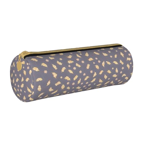 UENFFKDAP Niedliches Tiermuster Leder Federmäppchen Schüler Federmäppchen Reißverschluss Federmäppchen Kosmetiktasche Geeignet für Schulen und Büros, Unisex, weiß, Einheitsgröße, Kosmetiktasche von UENFFKDAP