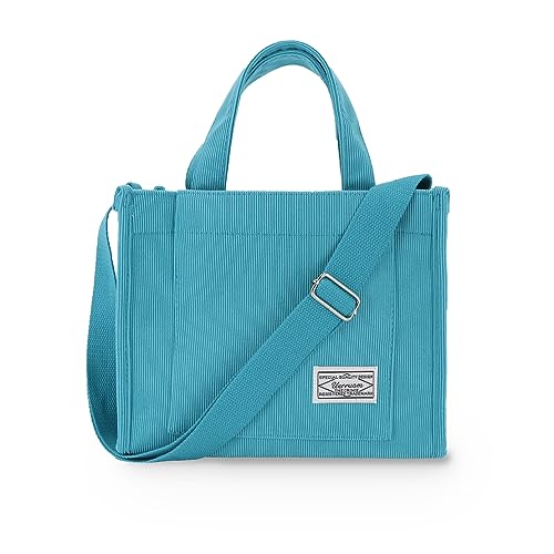 UERRUAM Cord Tasche Damen Umhängetasche Crossbody Bag Tote Bag Handtasche Shopper Arbeit Büro Reise Einkauf von UERRUAM