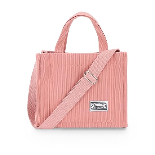 UERRUAM Cord Tasche Damen Umhängetasche Crossbody Bag Tote Bag Handtasche Shopper Arbeit Büro Reise Einkauf von UERRUAM