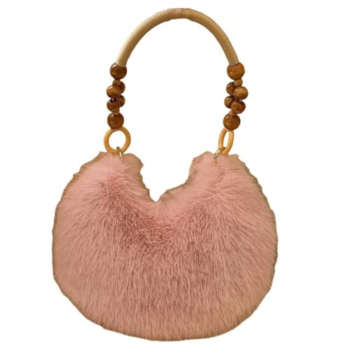 UERSJWYSO Flauschige Kunstfell-Geldbörse für Damen Kleine Süße Handtasche Weiche Schultertasche Y2K-Plüsch-Unterarmtaschen,Rosa UERSJWYSO Flauschige Kunstfell-Geldbörse für Damen Kleine Süße Handtasche Weiche Schultertasche Y2K-Plüsch-Unterarmtaschen,Rosa von UERSJWYSO