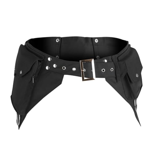 UERSJWYSO Laufsport Gürtel Für Damen Und Herren Modisch Große Gürteltasche Für Reisen Wandern Angeln Outdoor Trainingsgürtel,Schwarz von UERSJWYSO