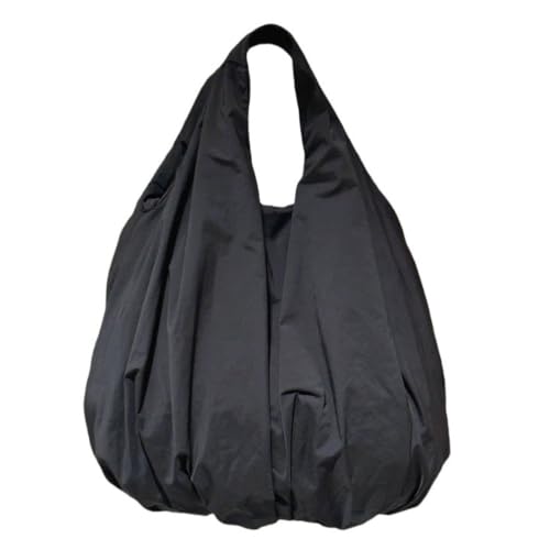 UERSJWYSO Plissierte Tasche mit Griff Oben Süße Handtaschen für Damen Modisch Gerüscht Kleine Geldbörse Lässige Umhängetaschen für Damen,Schwarz von UERSJWYSO