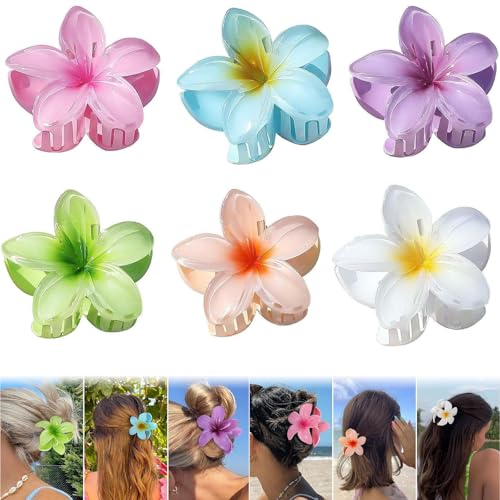 6 Pcs Hawaiian Flower Hair Clip,Hair Clip Flower,Hawaii Haarklammer, Perfect for beach, party, pool and holidays,Accessories for Women and Girls 6 Pcs Hawaiian Flower Hair Clip,Hair Clip Flower,Hawaii Haarklammer, Perfect for beach, party, pool and holidays,Accessories for Women and Girls von UERSUR