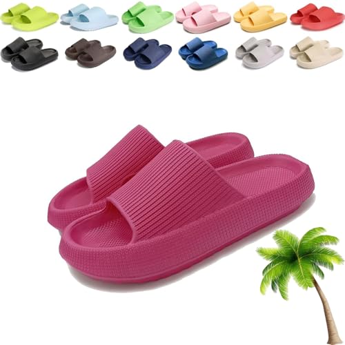 Bathing Slippers Men Women Original Bathing Shoes Non-Slip Slippers Cloud Shoes Soft Flip Flops Indoor and Outdoor Use (C, Erwachsene, Herren, 40, Numerisch (von/bis), EU Schuhgrößensystem, 41, M) von UERSUR