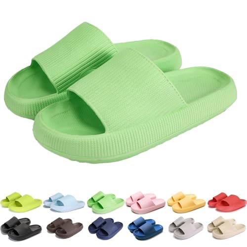 Bathing Slippers Men Women Original Bathing Shoes Non-Slip Slippers Cloud Shoes Soft Flip Flops Indoor and Outdoor Use (I, Erwachsene, Herren, 36, Numerisch (von/bis), EU Schuhgrößensystem, 37, M) von UERSUR