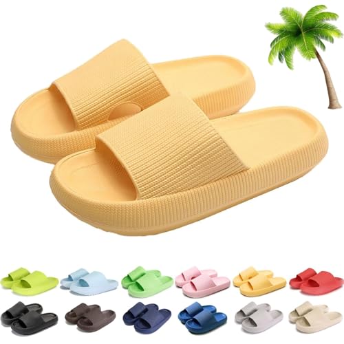 Bathing Slippers Men Women Original Bathing Shoes Non-Slip Slippers Cloud Shoes Soft Flip Flops Indoor and Outdoor Use (Z, Erwachsene, Herren, 36, Numerisch (von/bis), EU Schuhgrößensystem, 37, M) von UERSUR