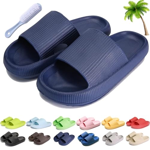 UERSUR Orthoslipper Orthopaedic Slippers,Non-Slip Bathing Shoes for Women Men,Cloud Slippers (P, Erwachsene, Damen, 40, Numerisch (von/bis), EU Schuhgrößensystem, 41, M) von UERSUR