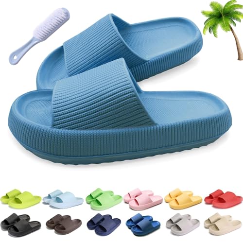 UERSUR Orthoslipper Orthopaedic Slippers,Non-Slip Bathing Shoes for Women Men,Cloud Slippers (Q, Erwachsene, Damen, 42, Numerisch (von/bis), EU Schuhgrößensystem, 43, M) von UERSUR