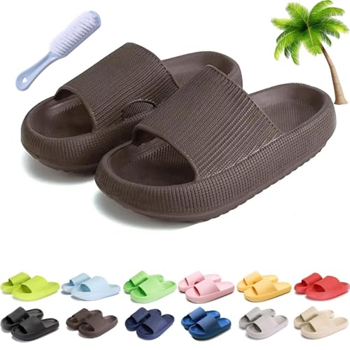 UERSUR Orthoslipper Orthopaedic Slippers,Non-Slip Bathing Shoes for Women Men,Cloud Slippers (T, Erwachsene, Damen, 36, Numerisch (von/bis), EU Schuhgrößensystem, 37, M) von UERSUR