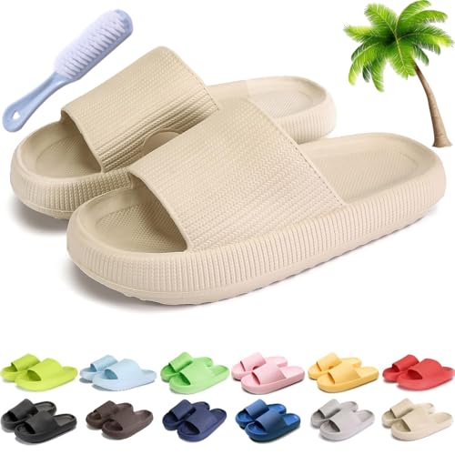UERSUR Orthoslipper Orthopaedic Slippers,Non-Slip Bathing Shoes for Women Men,Cloud Slippers (Y, Erwachsene, Damen, 40, Numerisch (von/bis), EU Schuhgrößensystem, 41, M) von UERSUR