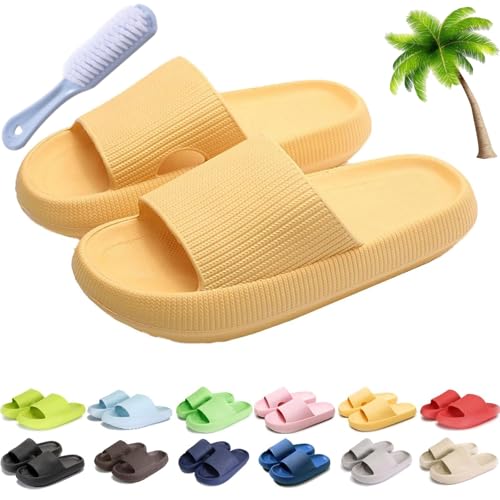 UERSUR Orthoslipper Orthopaedic Slippers,Non-Slip Bathing Shoes for Women Men,Cloud Slippers (Z, Erwachsene, Damen, 44, Numerisch (von/bis), EU Schuhgrößensystem, 45, M) von UERSUR