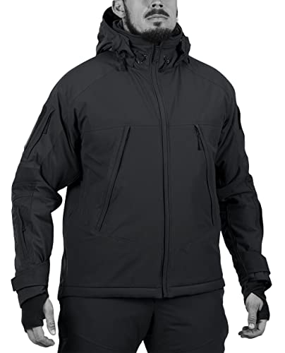 UF Pro® Tactical Winter-Kapuzenjacke Delta OL 4.0" (as3, alpha, 3x_l, regular, regular, Schwarz) von UF Pro