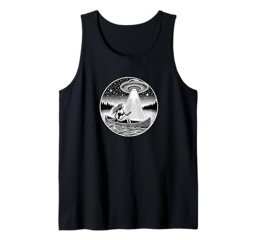 Kanu Outdoor Camping Camp Frau Mädchen Tank Top von UFO Flying Saucer Abduction Alien Space by Jess