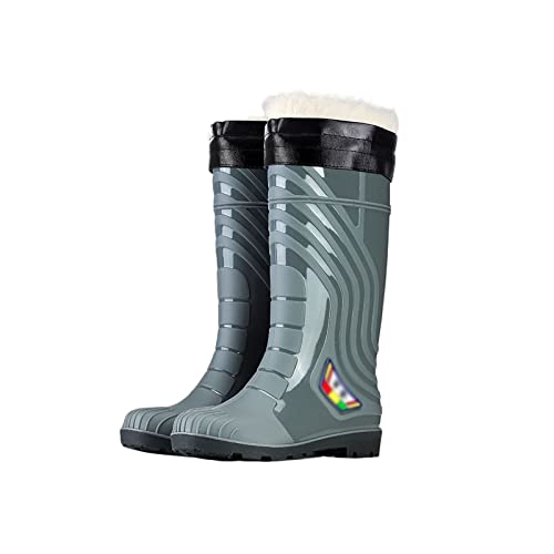 Mode Angelstiefel für Männer, Outdoor wasserdichte dauerhafte hohe Fass gepolsterte abnehmbare Futter Muck Regen Stiefel, für Landwirtschaft Garten Isolierte Jagdstiefel ( Color : Color3 , Size : 43 E von UFROGE