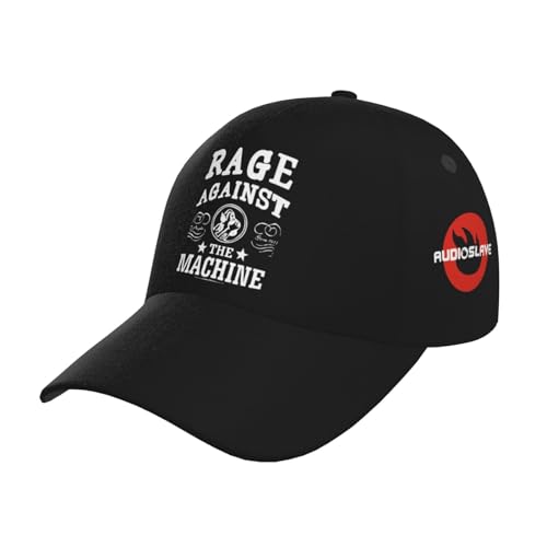 Against Band Machine Basecap Herren Neuheit einstellbare Baseball Cap Herren Hip-Hop Trucker Cap Unisex Snapback für Fans von UGANI
