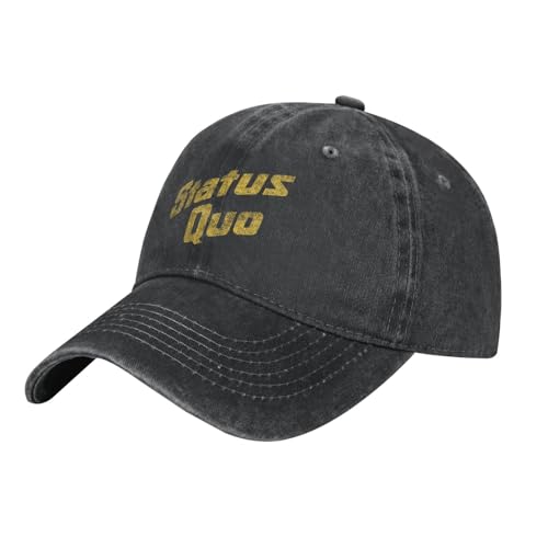 Status%Rock Band Cap Basecap Herren klassisches verstellbare Baseballkappe Personalisierte Hip-Hop-Kappe Geschenk für Fan von UGANI