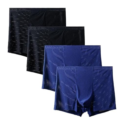 UGEFKMQ Unterwäsche Boxershorts4 Stück Extra Große Herren-Unterwäsche, Übergröße, Herren-Boxershorts, 2Xl-13Xl,Kombination 10,12Xl von UGEFKMQ