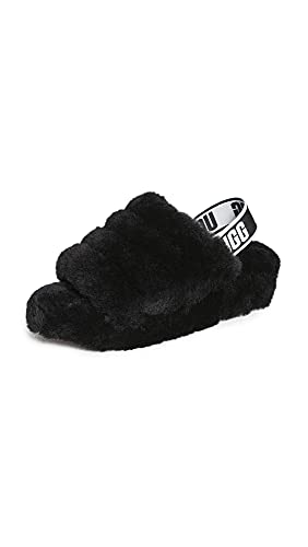 UGG Female Fluff Yeah Slide Slipper, Black, 3 (UK) von UGG