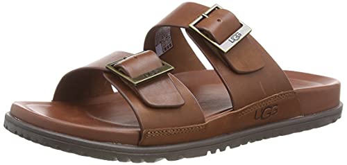 UGG Australia Herren WAINSCOTT Buckle Slide Schiebe-Sandalen, Cognac-Leder, 48.5 EU von UGG