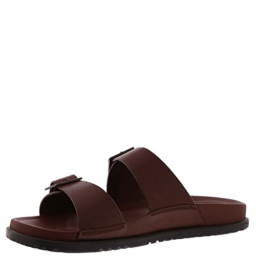 UGG Australia Herren WAINSCOTT Buckle Slide Schiebe-Sandalen, Cognac-Leder, 46 EU von UGG