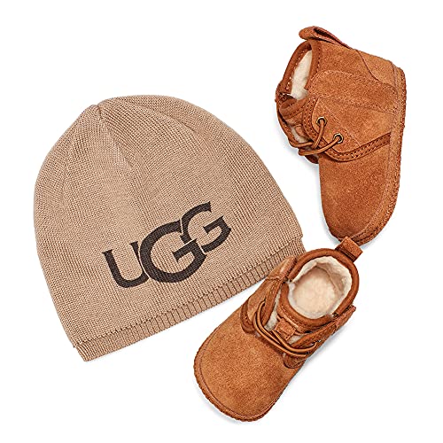 UGG Baby's Unisex Baby Neumel and UGG Beanie Classic Boot, Chestnut, 16 EU von UGG