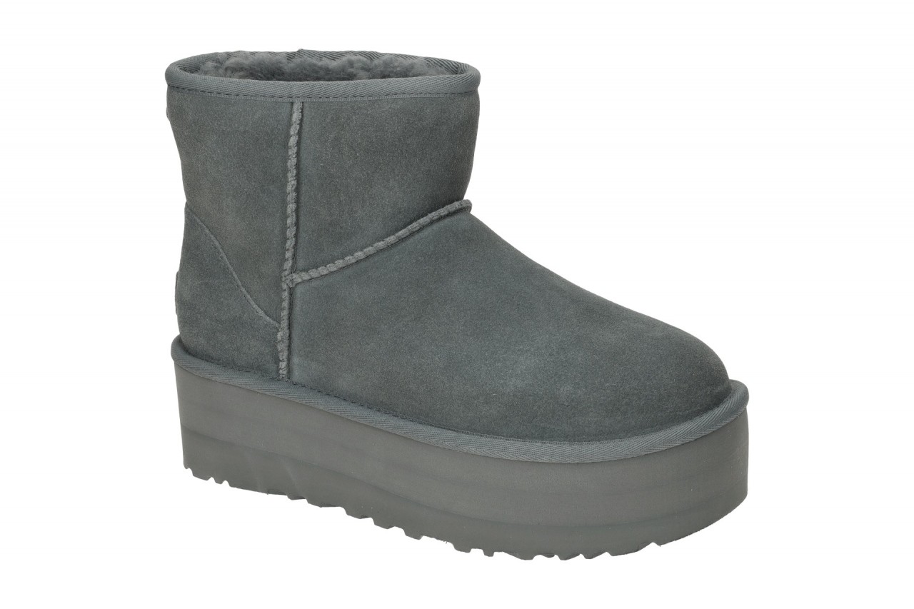 UGG CLASSIC MINI PLATFORM 1134991 RNS dunkel-grau - Winterstiefel f?r Damen von UGG