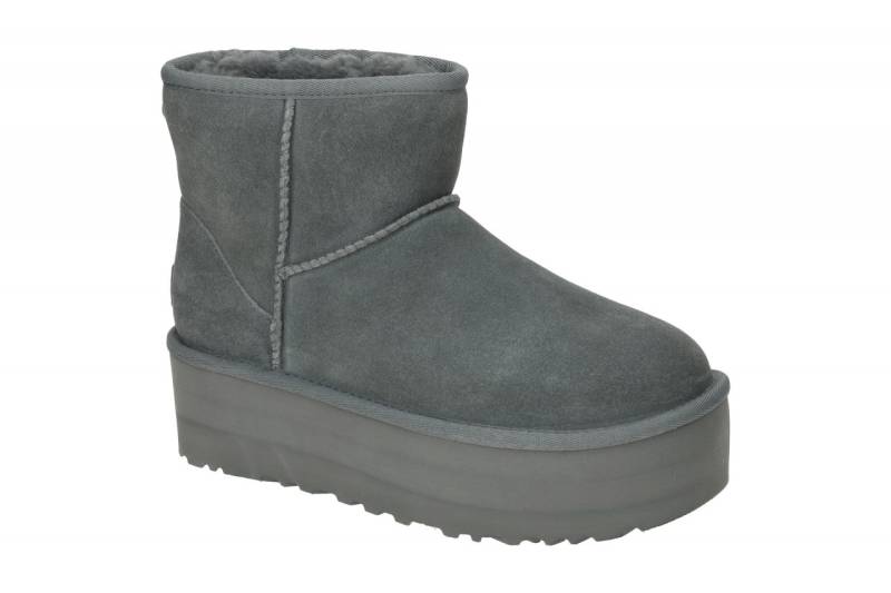 UGG CLASSIC MINI PLATFORM 1134991 RNS dunkel-grau - Winterstiefel f?r Damen von UGG