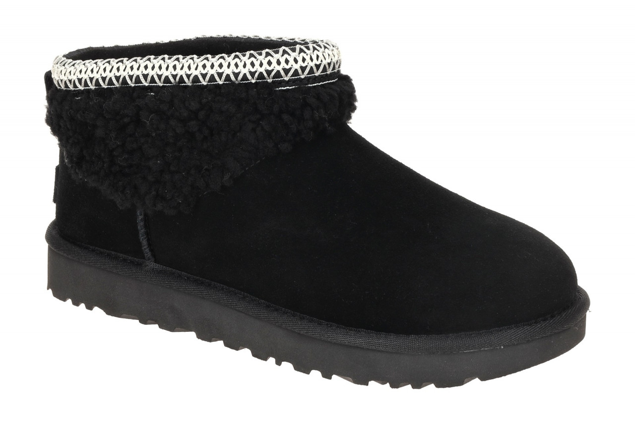 UGG CLASSIC ULTRA MINI MAXI CURLY 1158263 BLK schwarz - Winterstiefel f?r Damen von UGG