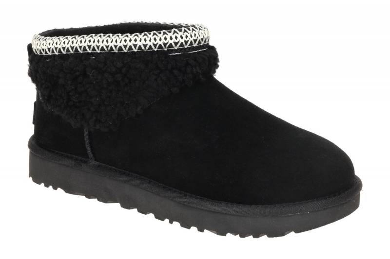 UGG CLASSIC ULTRA MINI MAXI CURLY 1158263 BLK schwarz - Winterstiefel f?r Damen von UGG