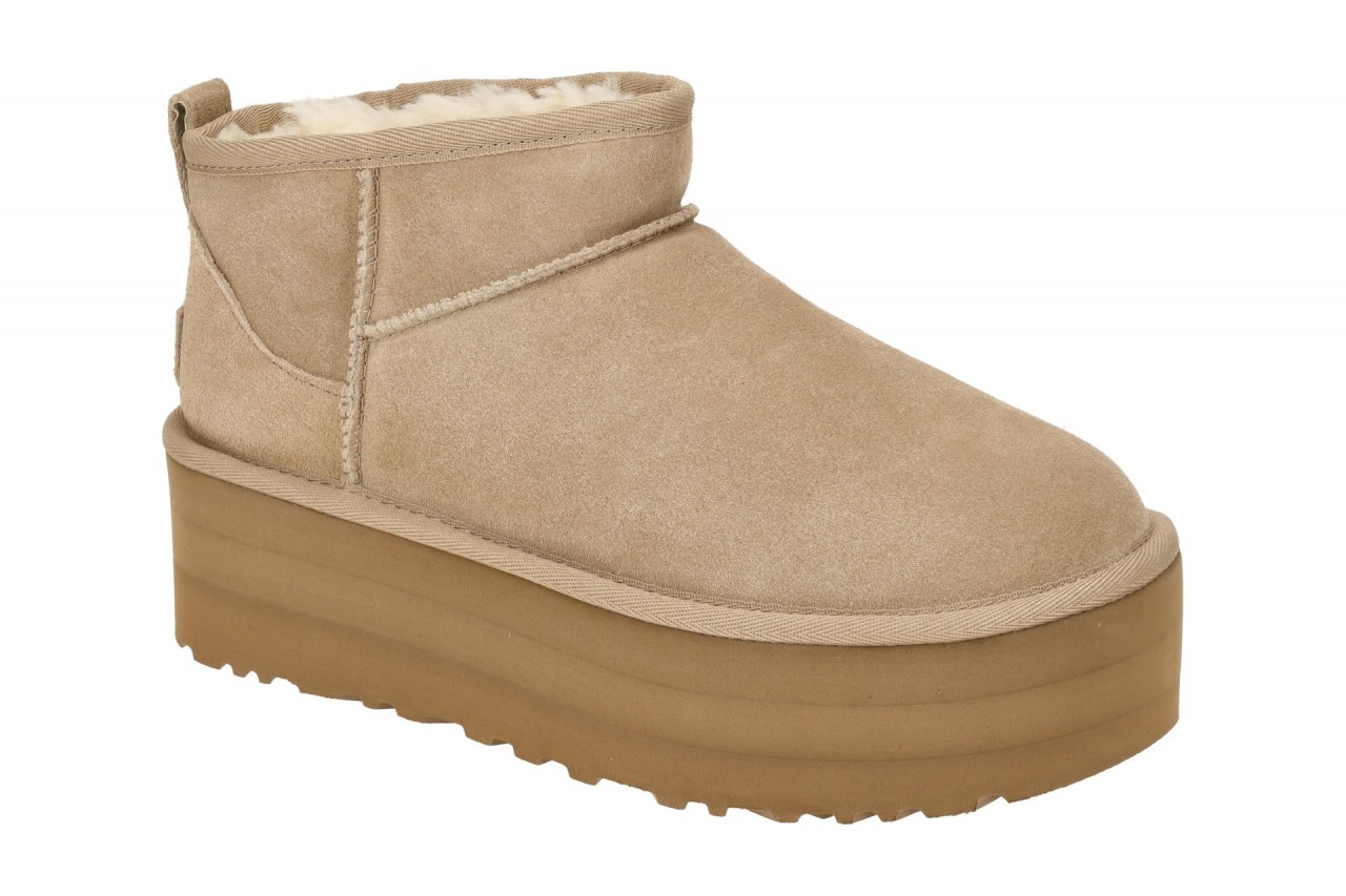 UGG CLASSIC ULTRA MINI PLATFORM 1135092 SAN beige - Winterstiefel f?r Damen von UGG