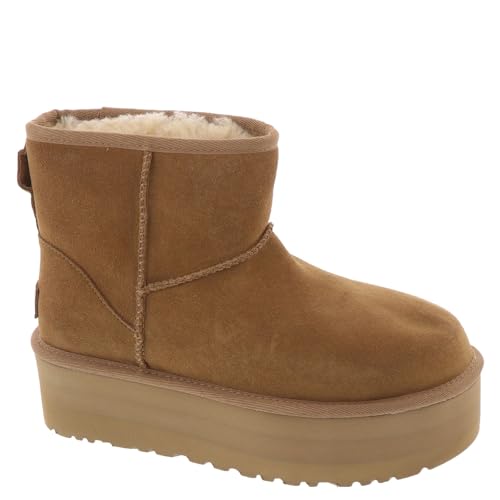 UGG Classic Mini Platform Mode-Stiefel, Chestnut von UGG