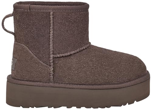 UGG Classic Mini Platform Mode-Stiefel, Thunder Cloud, 32.5 EU von UGG