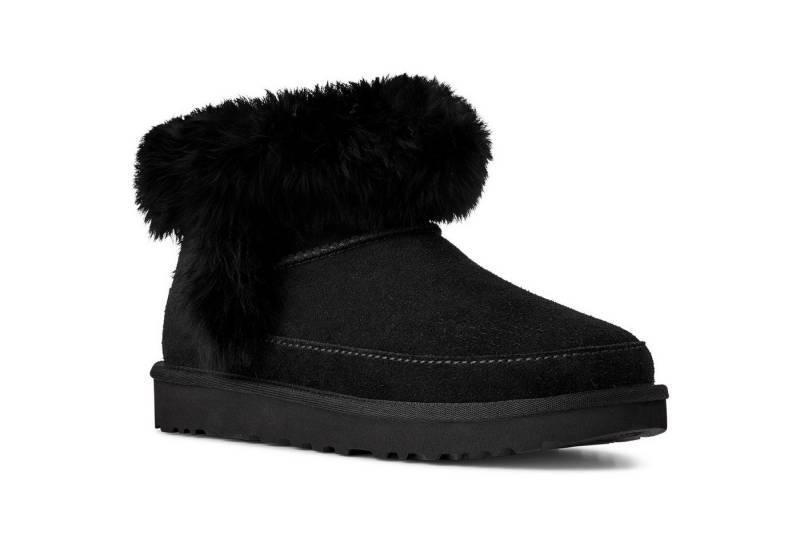 UGG Classic Ultra Mini Chalet Winterboots Ankleboots, Schlupfboots mit modischer Schaffell Verzierung von UGG