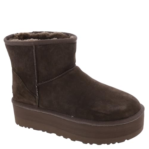 UGG Damen Classic Mini Platform Mode-Stiefel, Burnt Cedar, 43 EU von UGG