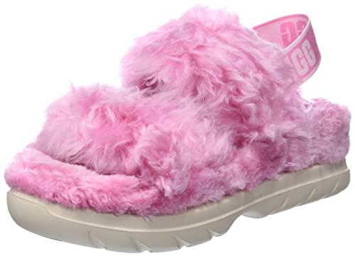 UGG Damen Fluff Sugar Sandale, Pink, 41 EU von UGG