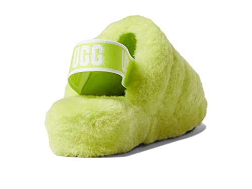 UGG Damen Fluff Yeah Slide Hausschuh, Key Lime, 39 EU von UGG