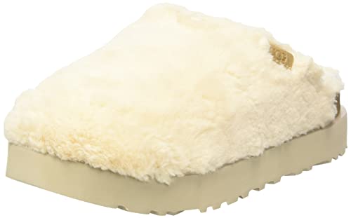 UGG Damen Fuzz Sugar Slide Hausschuh, Natural, 36 EU von UGG