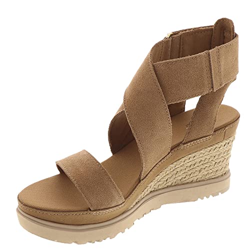 UGG Damen Ileana Ankle Schiebe-Sandalen, kastanienbraun, 40 EU von UGG