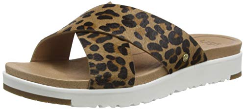 UGG Australia Damen Kari Leopard Schiebe-Sandalen, hautfarben, 36 EU von UGG