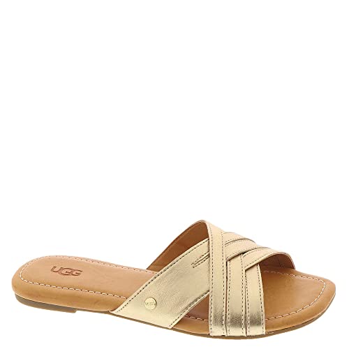 UGG Damen Kenleigh Slide Sandale, metallic-goldfarben, 37 EU von UGG