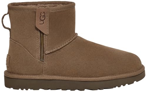 UGG Damen Klassischer Mini-Bailey-Reißverschluss Mode-Stiefel, Hickory, 40 EU von UGG