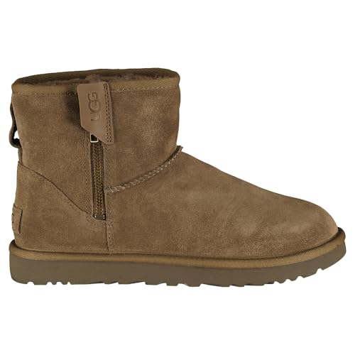 UGG Damen Klassischer Mini-Bailey-Reißverschluss Mode-Stiefel, Hickory, 43 EU von UGG