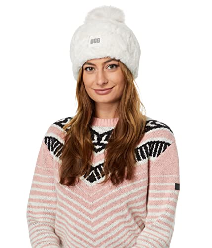 UGG Frauen Kunstpelz Beanie mit Pom, Nimbus, Einheitsgröße von UGG